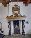 Interieur begane grond, eetzaal, gerestaureerde schouw - Bergen op Zoom - 20324574 - RCE -  Hotel De Gouden Leeuw: Interieur begane grond, eetzaal, gerestaureerde schouw 