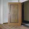 Interieur, begane grond, voorkamer, deur met houtimitatie - Bergen op Zoom - 20002908 - RCE -  Interieur, begane grond, voorkamer, deur met houtimitatie 