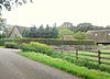 Farm called Keihoef, Bredestraat 9, Breda -  Main farm building with barns from 1872.