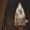 Begane grond, glas-in-lood raam met religieuze voorstelling - Rosmalen - 20332324 - RCE -  Coudewater: Begane grond, glas-in-lood raam met religieuze voorstelling 
