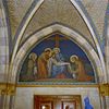 Interieur kapel, muurschildering - Dongen - 20336997 - RCE -  Klooster Franciscanessen: Interieur kapel, muurschildering 