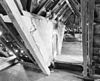 Interieur, verbindingsstuk tussen de twee kappen - Terheijden - 20345289 - RCE -  Dubbele woning/ Kap: Interieur, verbindingsstuk tussen de twee kappen 