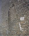 Linker zijgevel, bouwsporen, detail - Terheijden - 20345260 - RCE -  Dubbele woning/ Bouwspoor: Linker zijgevel, bouwsporen, detail 