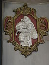 Velp Rijksmonument 17331 relief bedelmonnik kapel kapucijnenklooster.JPG - Velp (Grave) Rijksmonument 17331 relief bedelmonnik in kapel kapucijnenklooster Basilius van Bruggelaan 4 