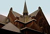 St Joannes de Doper kerk St Janstraat 40 Hoeven -  architect J.H. Berben zij aanzicht