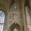 Interieur koor, glas in loodraam - Oud Gastel - 20328178 - RCE -  Rooms-Katholieke Kerk: Interieur koor, glas in loodraam 