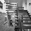Interieur, overzicht draagconstructie met trap - Heeze - 20336732 - RCE -  Kapconstructie: Interieur, overzicht draagconstructie met trap 