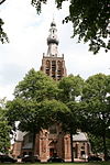 Hilvarenbeek - Vrijthof 28 - St. Petrus-Bandenkerk -  Hilvarenbeek - Vrijthof 28 - St. Petrus-Bandenkerk :Foto genomen vanaf overzijde Vrijthofplantsoen 