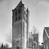 Overzicht zuidwestgevel met kerktoren - Geffen - 20347667 - RCE -  Heilige Maria Magdalena: Overzicht zuidwestgevel met kerktoren (opmerking: Gefotografeerd voor Monumenten In Nederland Noord-Brabant) 