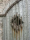 Fort Sabina detail poort munitieopslagplaats 100MLT11-PICT0041 -  detail van poort munutieopslagplaats 