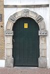 Totale poortje tussen de woningen