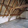 Interieur kap, overzicht spanten, tijdens sloop - Oosterhout - 20347640 - RCE -  Dakconstructie: Interieur kap, overzicht spanten, tijdens sloop 