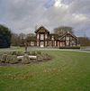 Exterieur overzicht voorgevel jachthuis bij landgoed Wouwse Plantage - Wouwse Plantage - 20324265 - RCE -  Landgoed Wouwse Plantage: Exterieur overzicht voorgevel jachthuis bij landgoed Wouwse Plantage 