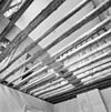 Interieur begane grond, doorkijk door het plafond naar de kamer op de eerste verdieping - Wouwse Plantage - 20324614 - RCE -  Landgoed Wouwse Plantage: Interieur begane grond, doorkijk door het plafond naar de kamer op de eerste verdieping 
