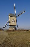 Overzicht windmolen, standerdkorenmolen - Wanroij - 20348888 - RCE -  De Ster Of Hamse Molen: Overzicht windmolen, standerdkorenmolen (opmerking: Gefotografeerd voor Monumenten In Nederland Noord-Brabant) 