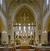 Interieur overzicht naar het koor met hoofdaltaar - Steenbergen - 20321072 - RCE -  Sint Gummaruskerk: Interieur overzicht naar het koor met hoofdaltaar (opmerking: Kanjerproject) 