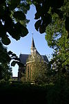 521040-KapelZrUrsulinen.JPG -  Kapel van de Zusters Ursulinen vanuit de Marietje Kessels speeltuin 