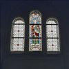 Interieur voormalig koor, glas in loodramen met avondmaalssymboliek - Tilburg - 20330720 - RCE -  Patronaat St. Joseph: Interieur voormalig koor, glas in loodramen met avondmaalssymboliek 