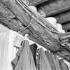 Interieur boerderij, detail balk - Dommelen - 20336481 - RCE -  De Oranjeboom: Interieur boerderij, detail balk 