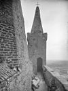 Zuid-oost hoektoren naar het oosten - Capelle - 20046504 - RCE -  Nederlands Hervormde Kerk: zuid-oost hoektoren naar het oosten (opmerking: Fotonummer 10045) 