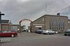 Overzicht fabriek vanaf de straat gezien - Waalwijk - 20331640 - RCE -  Schoenenfabriek Van Haren: Overzicht fabriek vanaf de straat gezien (opmerking: Project opdracht: MSP bezwaarschriften. Geen projectnummer toegekend!) 