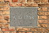 Ossendrecht - Dorpsstraat 10 - Nederlands Hervormde kerk - Eerste steen.JPG -  Eerste steen gelegd in 1798. 