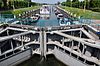 Netherlands, Afgedamde Maas, Wilhelminasluis.JPG -  The Wilhelmina Locks in the river Meuse (