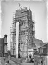 Toren tijdens de restauratie - Woudrichem - 20217782 - RCE -  Nederlands Hervormde Kerk: Toren tijdens de restauratie 