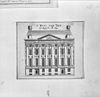 Gravure van het Trippenhuis in Museum Maarten van Rossum, Zaltbommel - Amsterdam - 20015208 - RCE -  Trippenhuis: gravure van het Trippenhuis in Museum Maarten van Rossum, Zaltbommel 