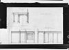 Verbouwings tekening P.Post kamer D.v. Alewijn - Amsterdam - 20017247 - RCE -  perceel: verbouwings tekening P.Post kamer D.v. Alewijn 