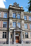 Barlaeus Amsterdam augustus 2008.JPG -  Barlaeus Gymnasium Amsterdam voorgevel