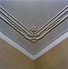 Interieur van de linker achterkamer op de bel-etage, detail van het plafond met stucwerk - Amsterdam - 20329321 - RCE -  Plafond/ Stucwerk: Interieur van de linker achterkamer op de bel-etage, detail van het plafond met stucwerk 