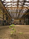 Vangendthallen-binnen -  Interieur van de middelste van de vijf Van Gendthallen, of Hallen van Stork, op Oostenburg in Amsterdam. Architect A.L. van Gendt kreeg in 1897 van het bedrijf Werkspoor de opdracht tot de bouw van drie fabriekshallen. Werkspoor had ze nodig door een grote order voor locomotieven en goederenwagons. Later volgden nog twee hallen.  Inside from the 3rd from five Van Gendthallen, or Hallen van Stork, on Oostenburg in Amsterdam. Architect A.L. van Gendt was asked in 1897 to build them for Werkspoor 