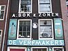 Amsterdam Bloemgracht 191 middle -  Bloemgracht 191, â€œA. Bok & Zonen, De Verfmakersâ€, middle part of the building
