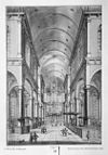 Interieur naar het westen, reproductie van tekening uit plus-minus 1730 - Amsterdam - 20013247 - RCE -  Westerkerk: interieur naar het westen, reproductie van tekening uit plus-minus 1730 