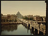 Amsterdam great sluice photochrom -  The great sluice, Amsterdam, Holland. 1890-1900  Amsterdam, Hogesluis bij de Sarphatistraat, Paleis voor Volksvlijt Frederiksplein op de achtergrond 