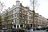 Twjvdheijdenstraat -  Amsterdam - hoek Hegemony straat / Tweede Jan v.d. Heijdenstraat. Blok arbeiderswoningen anno 1888 van architect P.J. Hamer, in opdracht van de Vereeniging ten behoeve der Arbeidersklasse te Amsterdam 