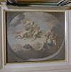 Interieur van de rechter voorkamer op de bel-etage, detail beschilderd plafond - Amsterdam - 20329306 - RCE -  Plafond: Interieur van de rechter voorkamer op de bel-etage, detail beschilderd plafond 
