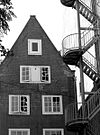 WLM - andrevanb - amsterdam, binnenkant 12 - achterzijde - Gezien vanaf de Buiten Bantammerstraat. De brandtrap is van het Scheepvaarthuis / Amrath hotel 