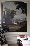 Interieur, zaal, geschilderd behangsel, overzicht - Amsterdam - 20260025 - RCE -  Behangsel/ Schildering: Interieur, zaal, geschilderd behangsel, overzicht 