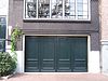 Amsterdam Oudeschans 70 door -  Oudeschans, garage door below the house #70