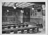 Vergaderzaal in het gebouw van de Algemende Nederlandse Diamantbewerkers Bond - Amsterdam - 20022101 - RCE -  Vakbondsgebouw De Burcht: Vergaderzaal in het gebouw van de Algemende Nederlandse Diamantbewerkers Bond (opmerking: Reproductie uit: Dr. H.P. Berlage en zijn werk / K.P.C. De Bazel (et al.) ; Rotterdam, 1916 ; afb. 72) 