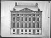 Tekening van voorgevel - Amsterdam - 20015178 - RCE -  Trippenhuis: Tekening van voorgevel 