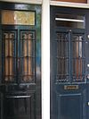 Amsterdam Lauriergracht 73 left doors -  Lauriergracht 73, entrance