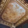INTERIEUR, ACHTERKAMER, BESCHILDERD PLAFOND (