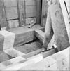 Interieur kap zuid-zijde kapvoet met muurplaten. - Amsterdam - 20013306 - RCE -  Herv. Westerkerk en toren: interieur kap zuid-zijde kapvoet met muurplaten. 