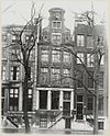 Overzicht gevel grachtenhuis - Amsterdam - 20319360 - RCE -  Grachtenhuis: Overzicht gevel grachtenhuis (opmerking: Bijschrift: 1656) 