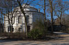 Artis Aquarium 6 -  Artis, Amsterdam. Aquarium-gebouw in 1881 opgetrokken in classicistisch-maniÃ«ristische trant met zij- en middenpaviljoens, de laatste geaccentueerd door een tempelfront en een afgeronde, door een koepel gedekt uiteinde. 