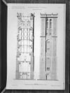 Tekening van toren, opstand en doorsnede benedendeel - Amsterdam - 20013238 - RCE -  Westerkerk: Tekening van toren, opstand en doorsnede benedendeel (opmerking: Naar Oude bestaande gebouwen) 