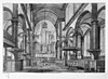 Interieur, reproductie van tekening door Jan Schouten plus-minus 1750 - Amsterdam - 20013245 - RCE -  Westerkerk: interieur, reproductie van tekening door Jan Schouten plus-minus 1750 
